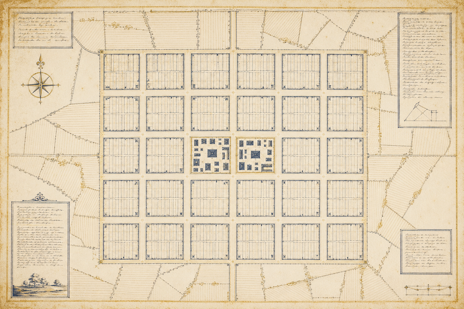 Plat of the City of Zion map